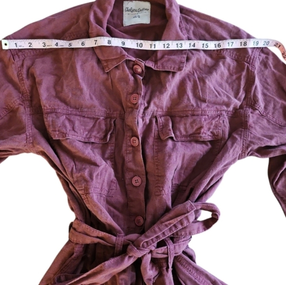 NWT - Chelsea DeBoer XS/S Green Layne Cotton Linen Romper - Picture 4 of 10